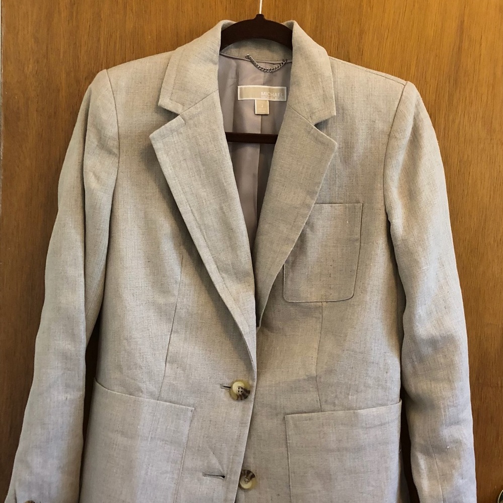 New Beige Linen Michael Kors Vest size 2